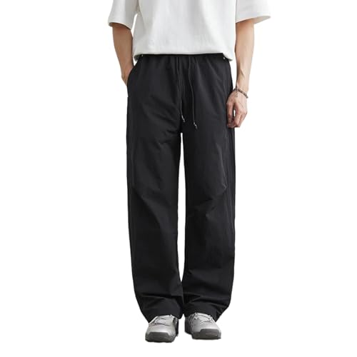 Men's Workwear Trousers Summer Thin Loose Sports Elastic Waist Casual Pants Men