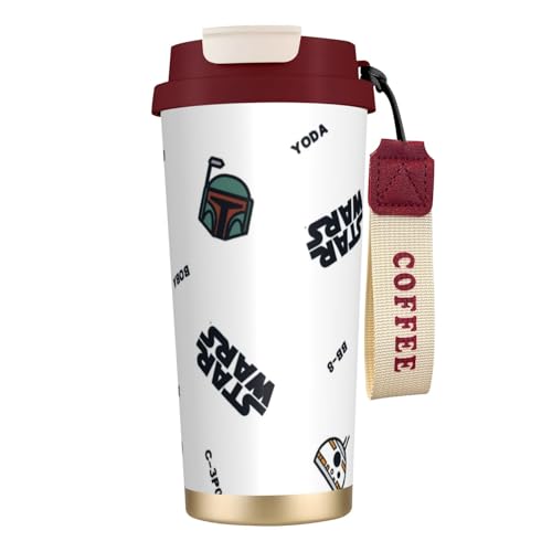 タンブラー コーヒー スターウォーズ 水筒 ステンレス ボトル 魔法瓶 オフィス マグカップ カフェマグ 車用 マグボトル 真空断熱 保温 保冷 ふた付き 直飲み 広口 漏れない 二重構造 持ち運び 500ml