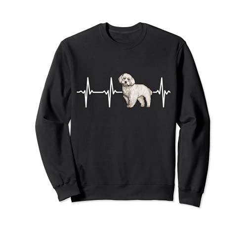 Maltese Heartbeat Love My Dog Sweatshirt, Black
