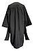 Herrenbek Graduation Master Cap Hood and Gown Master Regalia with Black 2024 2025 Tassel Unisex