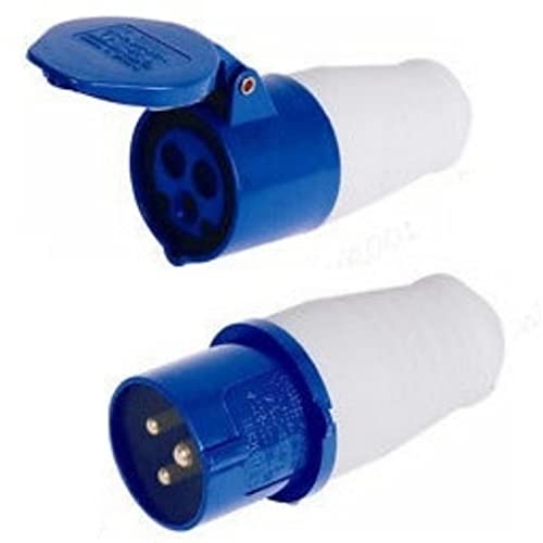 KAMSTEALTH 220V240V Industrial Plug and Socket 32A 3 Pin Male and