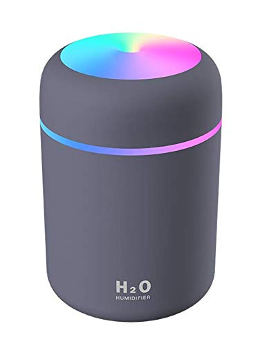 Kexle Colorful Cool Mini Humidifier, USB Personal Desktop Humidifier for Bedroom,Office Room, Car,etc. Auto Shut-Off, 2 Mist Modes, Super Quiet. (Navy)