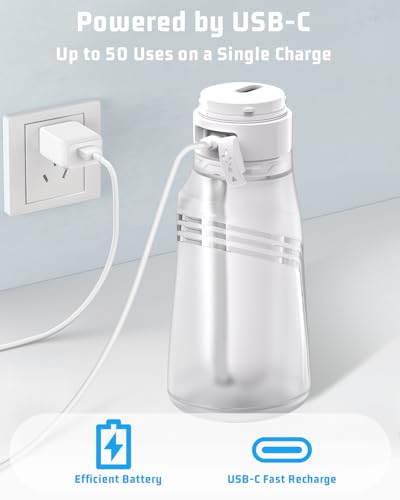 Bidet portable pour voyage électrique et rechargeable de 400 ml