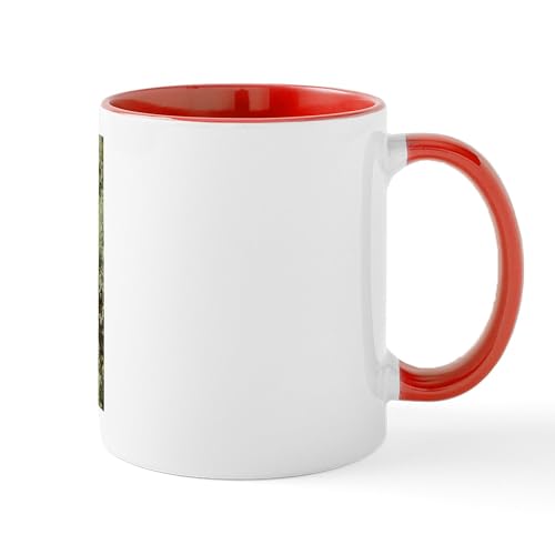 Taza de Cerámica CafePress 11 oz Blanco/Rojo miniatura 2