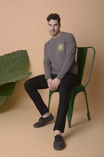 Image of i'sol Men's Tapered Fit Solid Mid-Rise Stretchable Casual Jeans