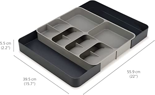 Image of MosQuickKitchen Drawer Organizer,Utensil Organizer,Large Expandable Cutlery Organizer in Drawer,Adjustable Plastic Flatware Spoon Fork Storage Tray for Kitchen Gadgets Office Supplies