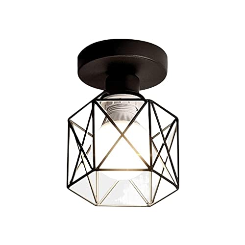 GHBSDNEPP Plafonnier À Vis Européen, Luminaire Suspendu En Fer, Forme Hexagonale, Luminaire de Restaurant, Luminaire de Couloir, Luminaire D'Allée,...
