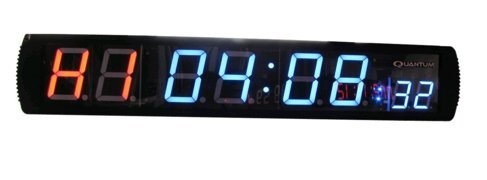 Cronómetro LED grande con múltiples funciones para entrenamiento: temporizador de intervalos, cronómetro, cuenta regresiva/ascendente y reloj normal, control remoto por infrarrojos miniatura 1