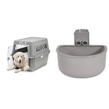 Petmate Sky Kennel 48' Airline Approved Dog Crate for Pets 90-125 lbs with Large Kennel Bowl Bundle