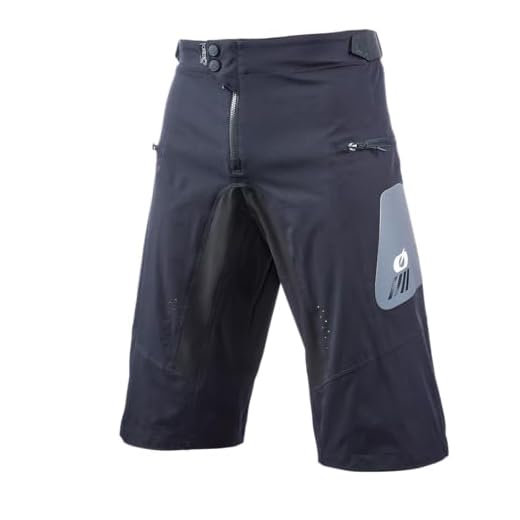 O'NEAL | Kinder Fahrrad-Hose | MTB Mountainbike DH Downhill FR Freeride | Strapazierfähiges Mesh-Material, Stretcheinsätze | Element FR Youth Shorts Hybrid | Schwarz Grau | Größe 26