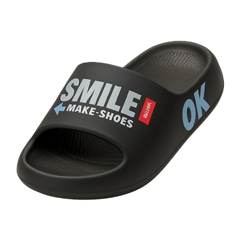 HY-3178 Men’s Comfort Sandals – Lightweight Slip-On Open Toe Slides with Arch Support | Cushioned Soft EVA Sole | Anti-Slip Indoor Outdoor House Slippers for Gym, Shower & Casual Walking