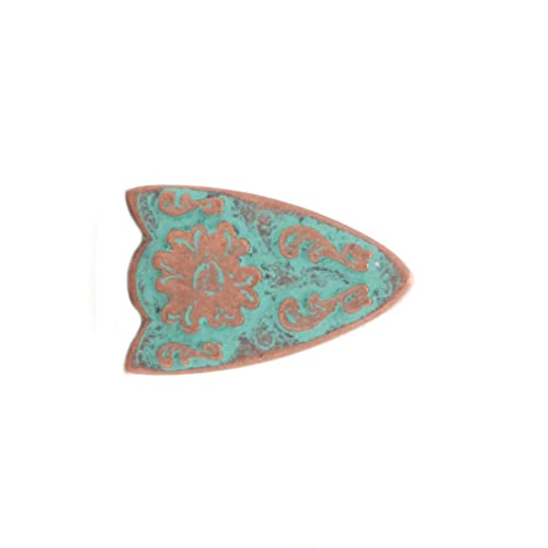 Stecksstore Dual Cactus Belt Buckle Tip Copper Patina Plate 3/4