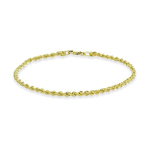 14 karat / 585 Gold Kordel Armband Gelbgold 2.50 mm. Breit (19)