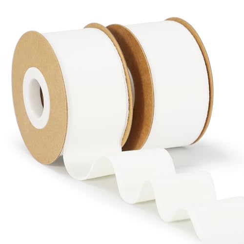 Keypan White Velvet Ribbon, 1-1/2 inch Wide...