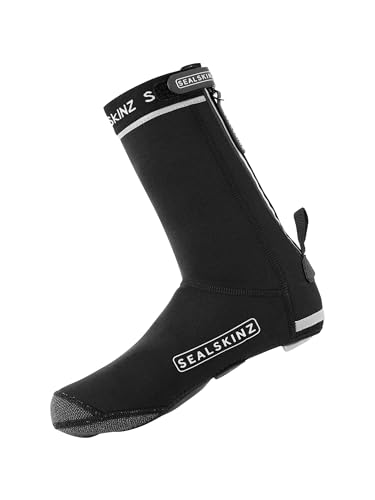 SEALSKINZ | Caston | Unisex All Weather Water-Repellent Cycle Open-Sole Overshoe for Extreme Weather | Cycling Accessories | Easy to Adjust2