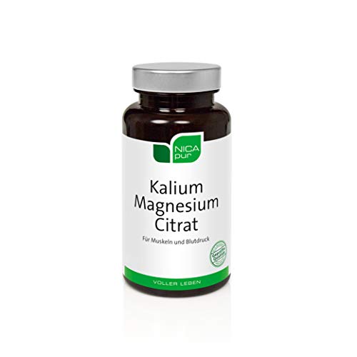 NICApur Kalium Magnesium Citrat I mit den Mineralstoffen Kalium und Magnesium in gut bioverfügbaren organischen Citratverbindungen I Reinsubstanz ohne Zusatzstoffe I 60 Kapseln Cover
