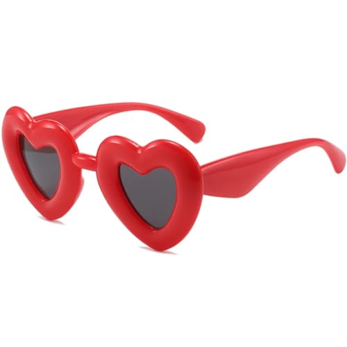 Lunettes de soleil cœur pour femmes la touche rétro luxe couleur bonbon