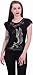 Spiral - Enslaved Angel - Lace Layered Cap Sleeve Top Black - L