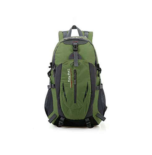 FSR Escursionismo Zaino 55L Leggero Impermeabile Trekking Borsa Durevole Sport All'aperto Zaino Alpinismo Pesca Tour, Arancio, Verde,Green,32 * 25 * 50