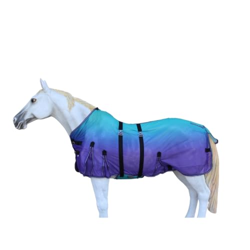 Image of Challenger Horse Mesh Fly Sheet Lightweight Breathable Summer Spring Sheet Belly 73440