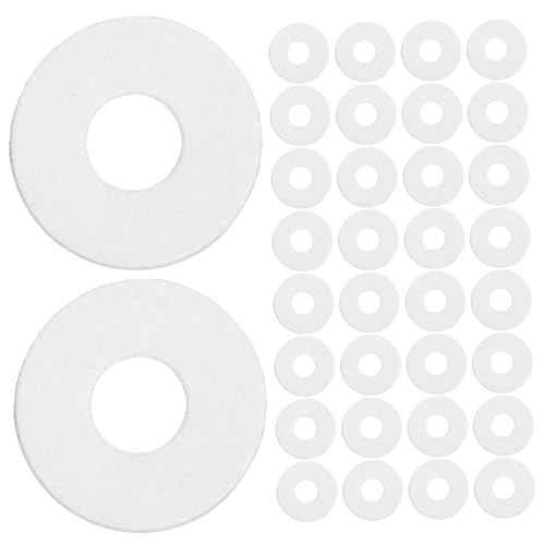 NUOBESTY 500Pièces Rondelles Vinyle Transparentes pour Vis Joints de Remplacement Desserrage pour Poignées Rondelles Plates