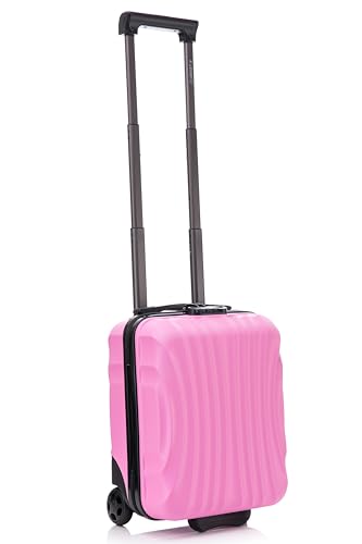 R.Leone Valigia Trolley Bagaglio a Mano 40x30x20cm Wizzair Vueling 2 Ruota in ABS 20374FR (40X30X20cm 2Ruota, Rosa Pastello)
