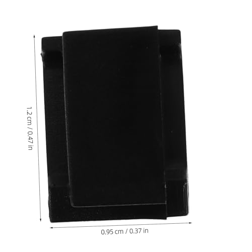 60 piezas Clips Adhesivos Negros para Fijación Compacta de Cables para Organización Ordenada de Cables para Oficina y Auto miniatura 2