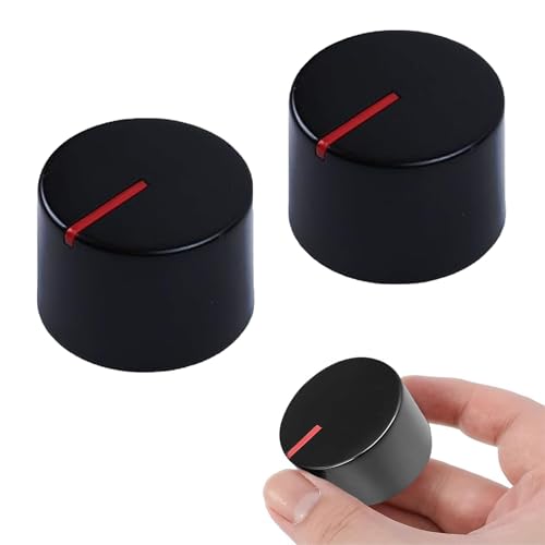 XENQITO 2 Pcs Bouton Plaque de Cuisson,Boutons de Commande Universels,Ø 6mm Bouton de Cuisinière,Bouton pour Réchaud à Gaz,pour Presque Toutes Les...