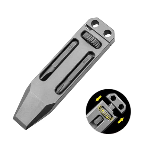 Image of EDC Pry Bar Multitool with Screwdriver Wrenches, Mini Pry Bar，Bottle and Box Openers Versatile Companion for Everyday Carry and Camping Accessories
