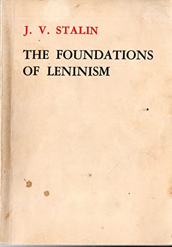 The Foundations of Leninism [French] B000LCRMEE Book Cover