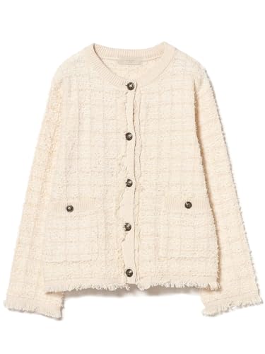 [ビーミング ライフストア by ビームス] L/Sニット ツイード ニット ジャケット(S～M) レディース IVORY Mのサムネイル