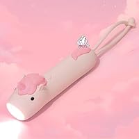 CoolGift Mart Kids Silicone Flashlight, Dimmable Flashlight for Toddlers Kids Boys Girls, Rechargeable Hanging Night Light for Camping, Night Walks and Home Use, Fun Animal Themed Portable Torch