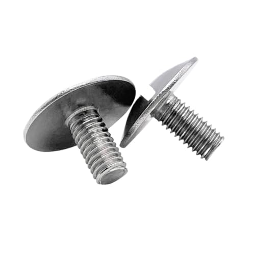 1-10 pièces M2.5 M2 M3 M4 M5 M6 304 acier inoxydable GB947 tête plate fendue Extra Large vis à tête plate boulon à tête ronde plate(2.5X12 10P)
