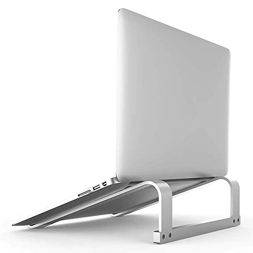 Mr. Eleven Laptop Stand, Ergonomic Computer Stand Laptop Riser Notebook Holder Compatible for Apple MacBook Air/Pro, Microsoft Surface, Chromebook, Razer, Dell, HP, Lenovo, ASUS, Acer, MSI, LG(Silver)