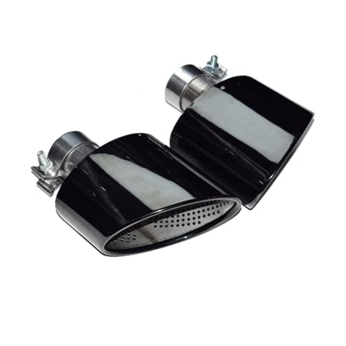 に適合する A3 に適合する A4 に適合する A5 RS3 RS4 RS5 RS6用 テールパイプ 排気管 レトロフィット アップグレード マフラー ステンレススチールチップ ノズル 排気ヘッド 車用マフラーカッター(ブラック)