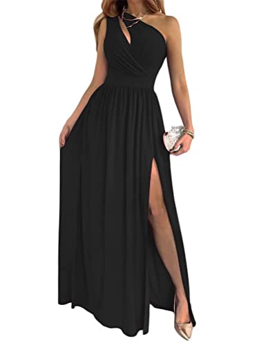 Onsoyours Abendkleid Damen Elegante Maxi Langes Kleid mit Schlitz...