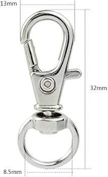 Amazon.co.jp: sinayaku ナスカン 30mm キーホルダー 回転フック
