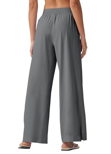 Willit Women's Wide Leg Pants Swim Beach Pants UPF 50+ Lightweight Travel Quick Dry Sun Protective 29" 31"