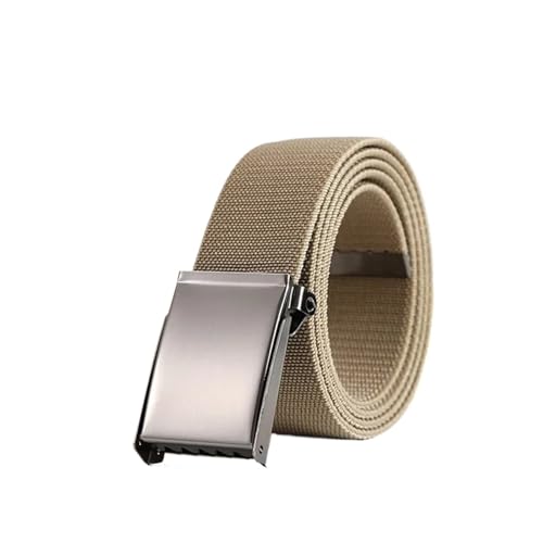 Belts for Men 1pcs Belt Men's Stretch Fabric Belt Knit Breathable Canvas Belt Casual Men's Belt(110cm,Khaki)