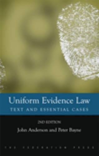 Buy Uniform Evidence Law Book Online at Low Prices in India | Uniform ...