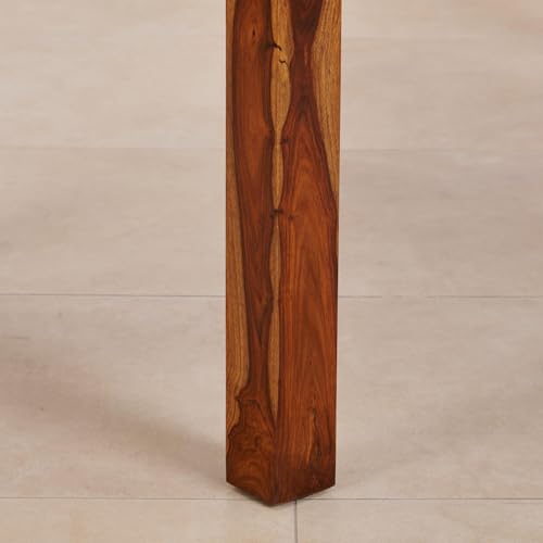 Image of Sheesham Wood Dining Table (45 * 34 * 30 inch) | Multi-Purpose uses Home and Office Desk | Dining Room Furniture | Wooden 4 Seater Dining Table | (Natural)