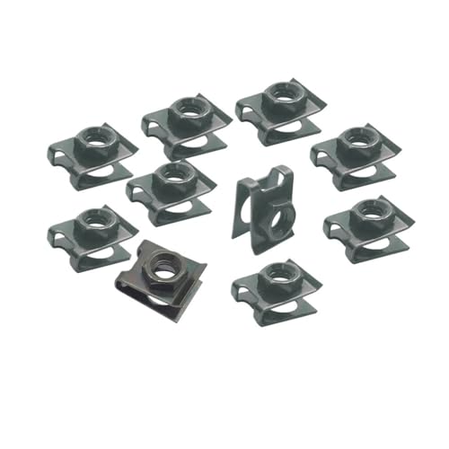 Clips de Type U M6 Écrou de Fixation Carénage pour Boulon de Vis Moto Scooter M6X12 M6X16