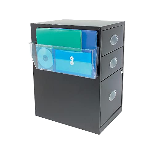 Trieur mural magnétique porte-document horizontal transparent pour rangement de bureau - 2
