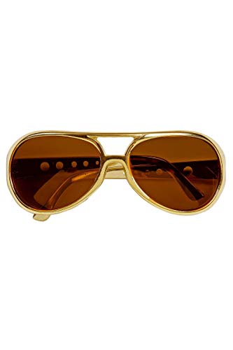 Widmann- Gafas Rock 'n' Roll, sólido, Color Dorado,...