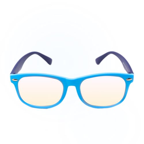Image of DefenderShield Blue Light Blocking Glasses Kid Series for Computer, Mobile, Gaming, Sleep-Purple - Anti Eye Strain, Headache
