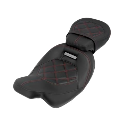 Sillín motocicleta de PU para viajar en pareja en rutas largas con tu Street Glide 2009-2023