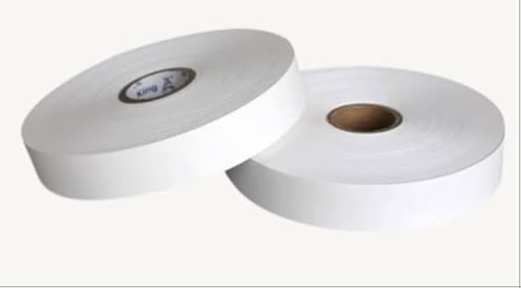 Image of Premium Taffeta Washable Roll Fabric Paper for Laundry Tagging (25mm x 200 Meter)