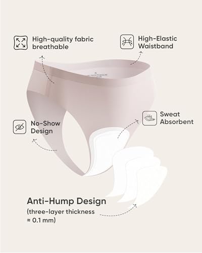 Seamless Workout Thongs for Women-No Show Thong Panty Liners G-String Thongs Underwear4