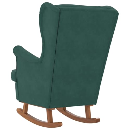 Sillón Plegable Terciopelo Verde Oscuro miniatura 7