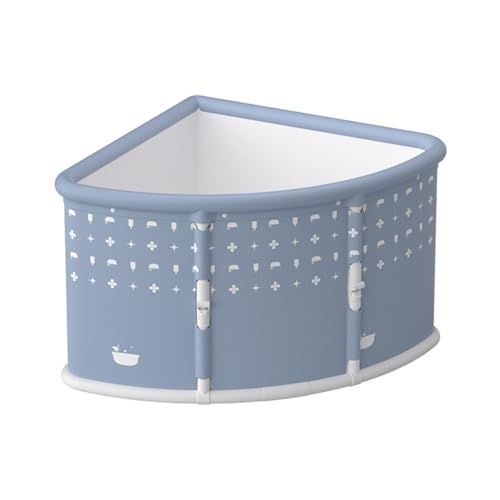 Baignoires Autoportantes Pour Adulte, baignoire d'angle pliable en forme d'éventail Baignoire Triangulaire, Baignoire Mobile Et Portable, Pour Douche/Spa/Petite Salle De Bain